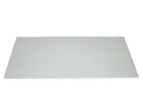 Sprutplate hvit frostet herdet glass 600x300 mm