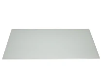 Sprutplate hvitt frostet herdet glass 800x400 mm