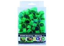 Båndringer i plast grønne 16mm 100 stk