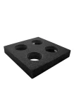 Granitt vinkelrett 90° kvadratform 400x400x60 mm DIN 875/1 - DIN 876/0