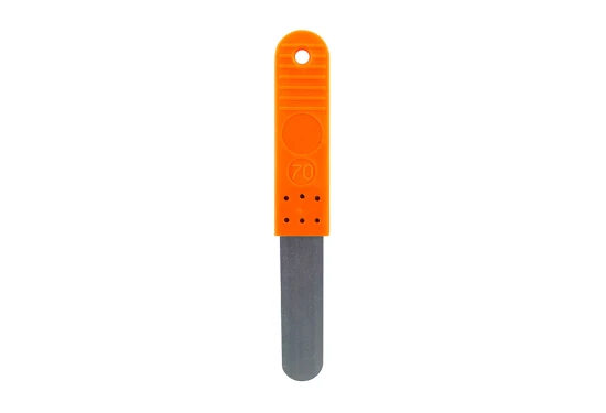 Søkeblad 0,70 mm med plasthåndtak (oransje)