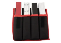 4 sæt alu. beskyttelsesbakker sæt 125mm med neodymium magneter inkl. polytex taske