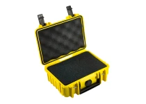 UTENDØRS koffert i gul med skumpute 205x145x80 mm Volum 2,3 L Modell: 500/Y/SI