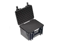 UTENDØRS koffert i sort 250x175x155 mm med skumpute Volum: 6,6 L Modell: 2000/B/SI