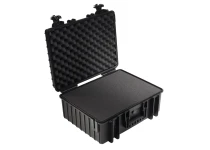 UTENDØRS koffert i sort med skumpolstring 475x350x200 mm Volum: 32,6 L Modell: 6000/B/SI