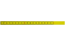 Selvklæbn. båndmål stål 5mtr×13mm H-V grad. gul