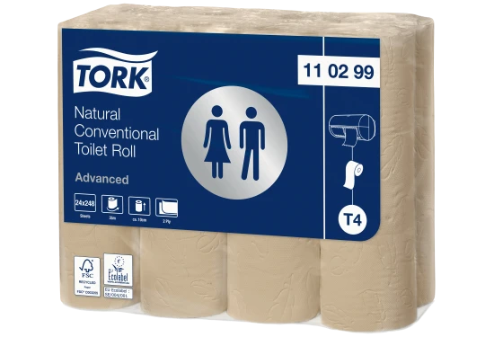 Tork toiletpapir Advanced T4 2-lag natur FSC, 24rl