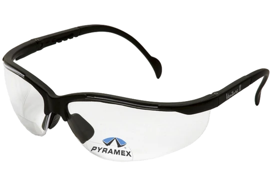 Pyramex V2 Readers sikk.brille sort/klar glas +1,5