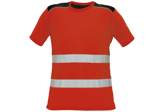 Knoxfield T-shirt refleks Hi-viz rød st. L