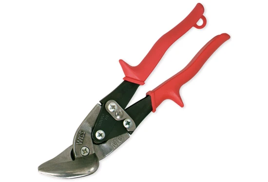 Wiss Metalmaster® offset metallplate saks, rød, venstre og rett