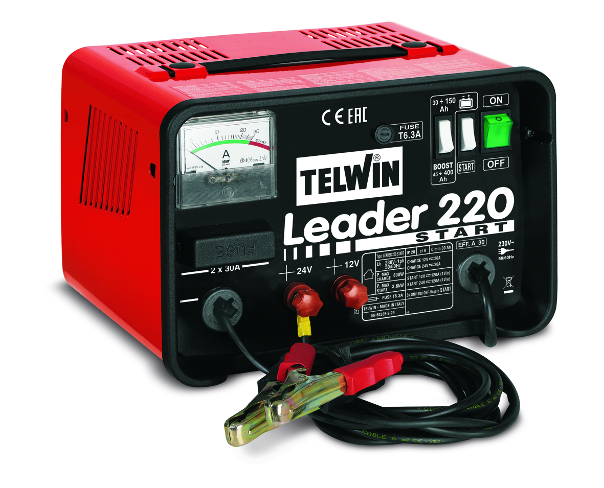 Telwin batterilader med starthjelp 12-24 141205