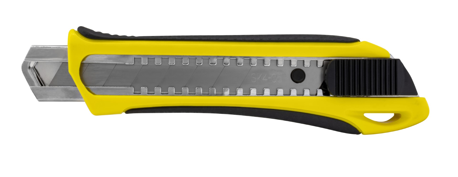 Kniv med Non-Slip gummi grep, 25 mm knivblad og automatisk lås 423557
