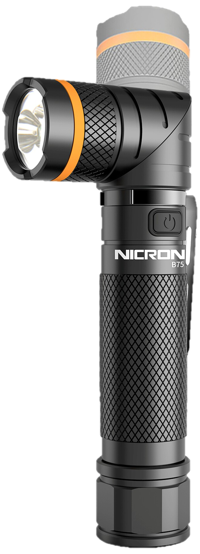 Nicron håndlygte B75 hvid/UV-lys 700lm genopl. 443664