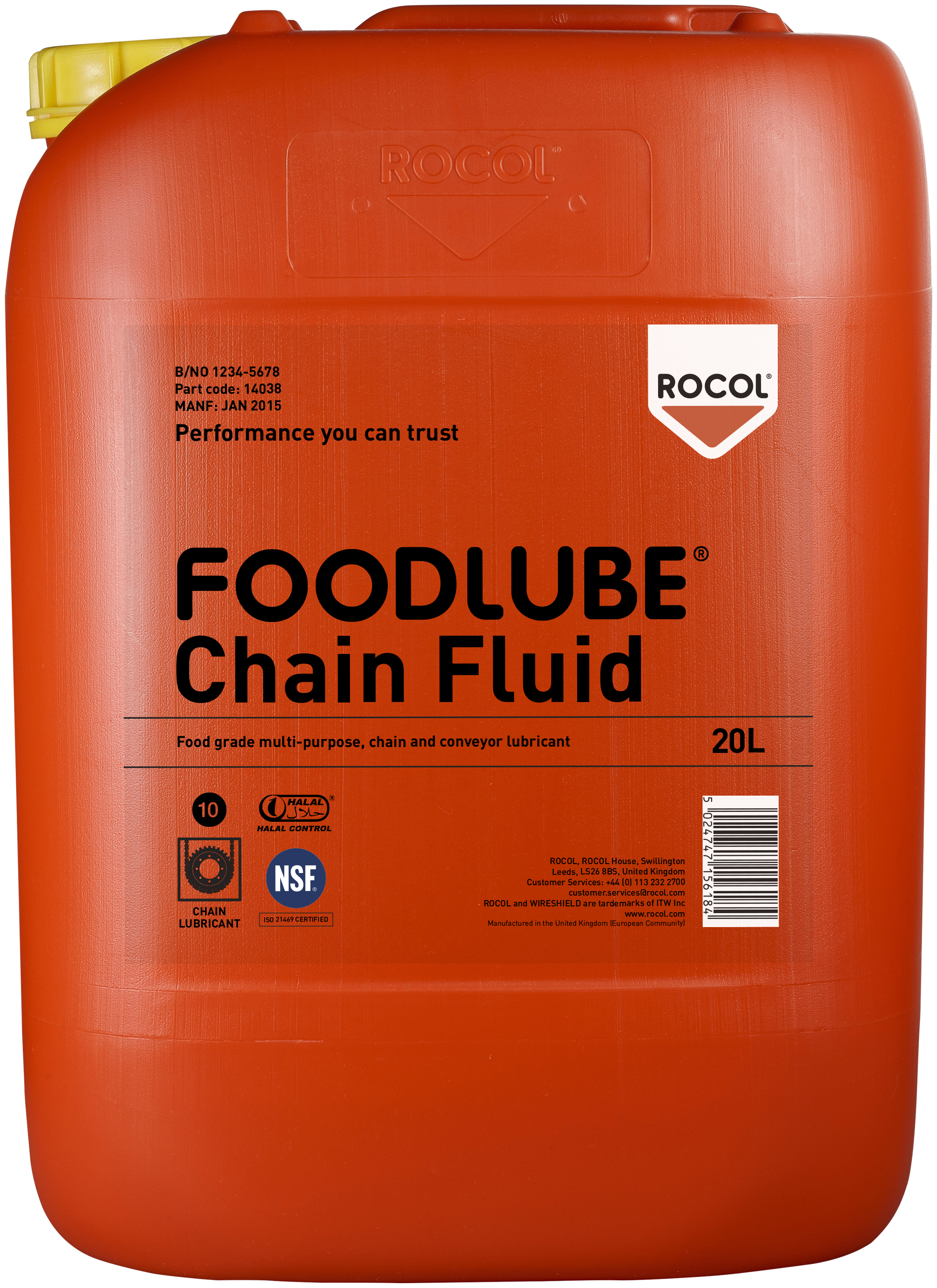 Bilde av Foodlube Chain Fluid Kædeolie 20ltr