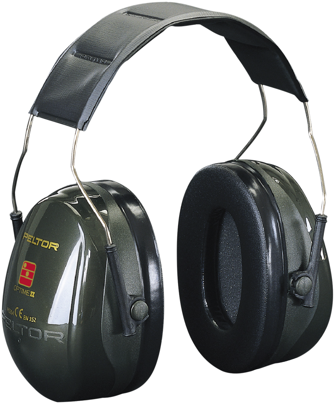 Peltor høreværn Optime II m/hovedbøjle Hi-Viz 347567