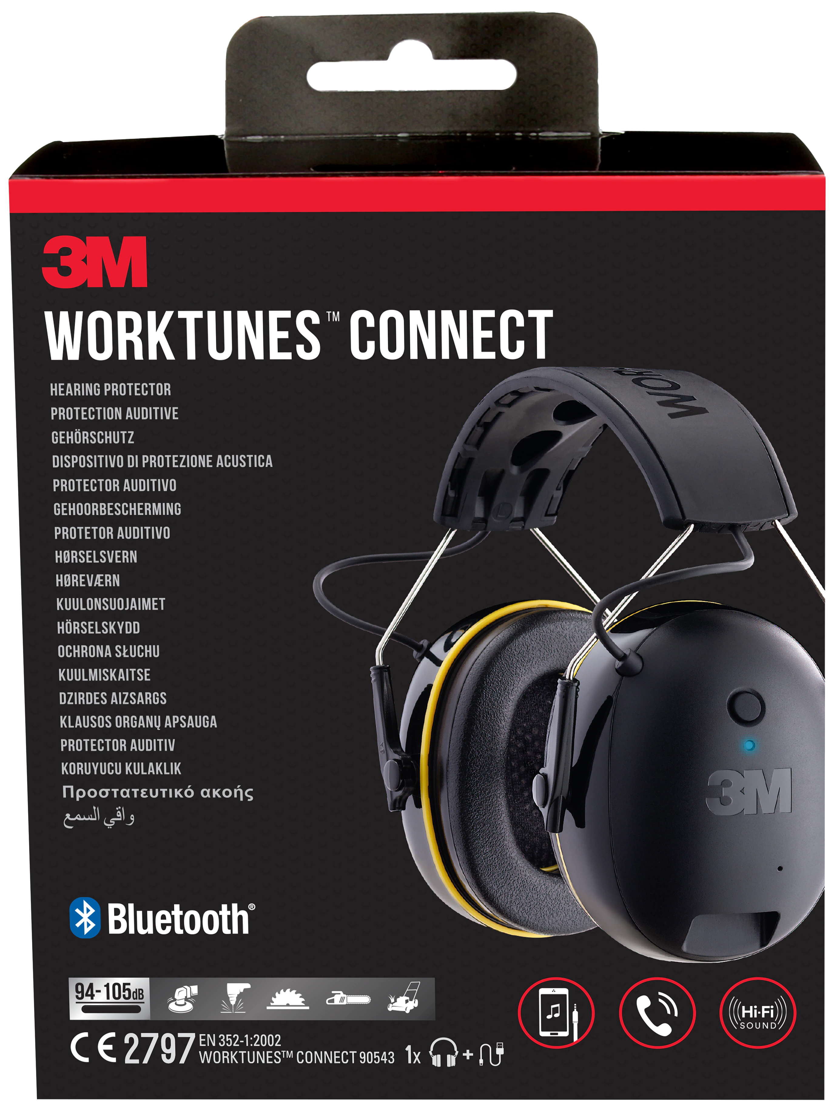 WorkTunes Connect høreværn m/Bluetooth, 90543EC1 429791