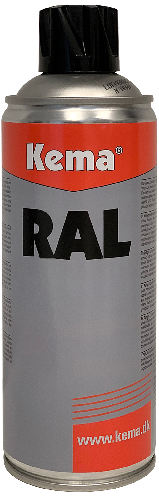 Kema industrilak RAL-7021 sortgrå spray 400ml 389393