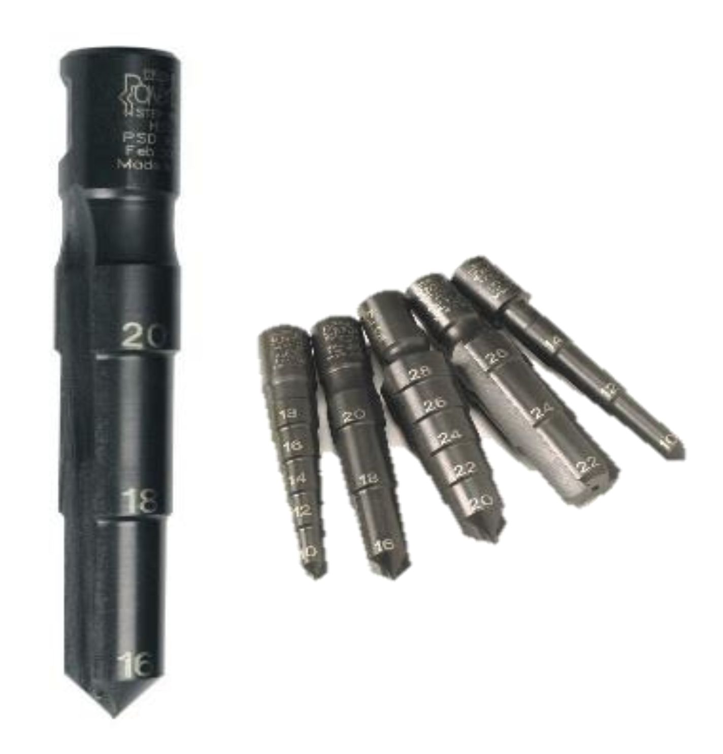 Powerbor trinnbor 10-14 mm, 10-12-14 materiale tykkelse 25 mm 216504